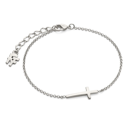 Carma silver plated chain bracelet-