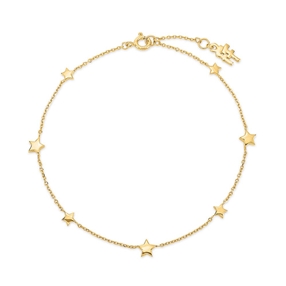 Wishing On Silver 925 18k Yellow Gold Plated Bracelet-