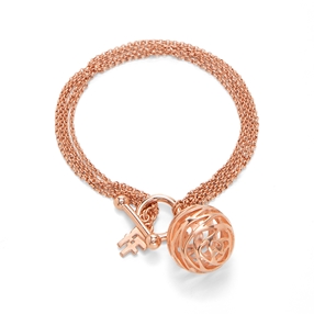 Stylesphere 18k Rose Gold Plated Brass Bracelet-