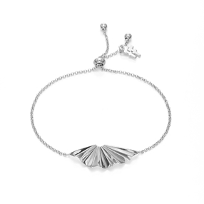 Pleats Bliss silver plated bracelet-