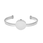 The Simple Reflection bangle with discus motif-