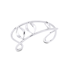 Flaming Soul Silver Plated Bracelet With Silver Plated Flame Motif-