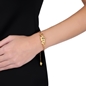 The Dreamy Flower gold plated chain bracelet with flowers-