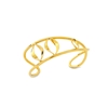 Flaming Soul bangle gold plated with triple flame motif