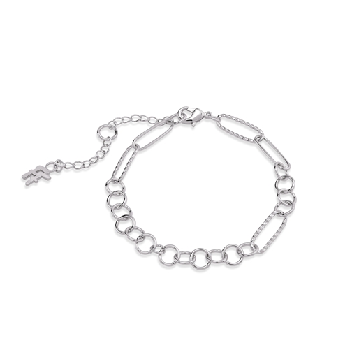The Chain Addiction silvery chain bracelet with links -