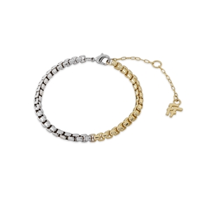 The Chain Addiction II bi-color thin chain bracelet-