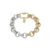 The Chain Addiction bi-color thick chain bracelet