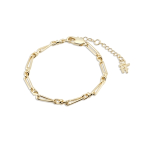 The Chain Addiction II  gold plated chain bracelet with irregular links-