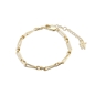 The Chain Addiction II gold plated chain bracelet with irregular links -