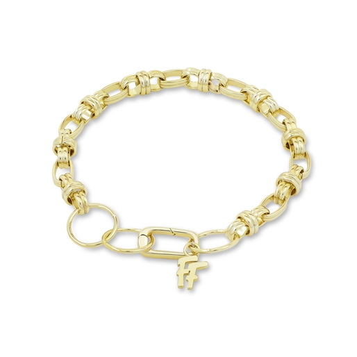 The Chain Addiction gold plated chain bracelet with links-