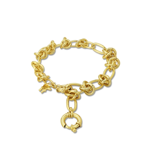 The Chain Addiction gold plated bracelet with knots-