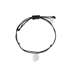 Fashionable.Me II Cord Bracelet With Silver 925° Beehive Motif-