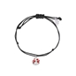 Fashionable.Me II Cord Bracelet with Silver 925° Ladybug Motif -