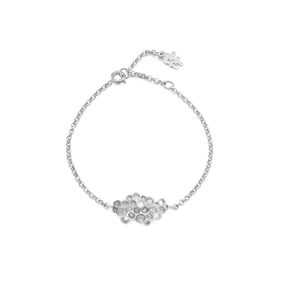 Oh Honey silver bracelet with honeycomb motif-