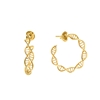 Style DNA Silver 925 18k Yellow Gold Plated Small Hoop Earrings