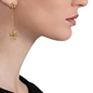 The Dreamy Flower gold plated long earrings with flowers-