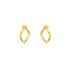 Flaming Soul Earrings With 18K Yellow Gold Plated Flame Motif