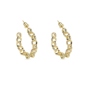 The Chain Addiction gold plated hoops-