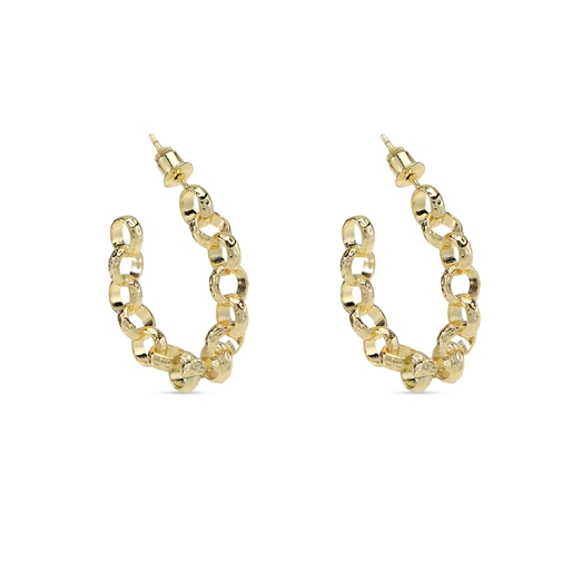 The Chain Addiction II gold plated hoops-