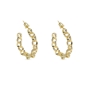 The Chain Addiction II gold plated hoops-