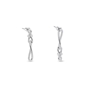 The Chain Addiction II silvery mismatched earrings with irregular links -