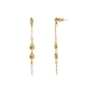 The Chain Addiction gold plated drop chain earrings-