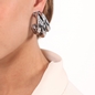 Hoops! Triple Hoop Silvery Earrings-