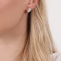 Fashionable.Me Silver Earrings with Beehive Motif-