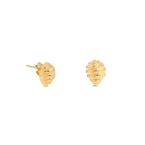 Fashionable.Me Gold Plated Earrings with Beehive Motif-