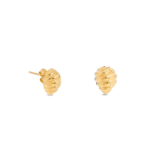 Fashionable.Me II Silver 925° 18K Yellow Gold Plated Earrings with Beehive Motif-