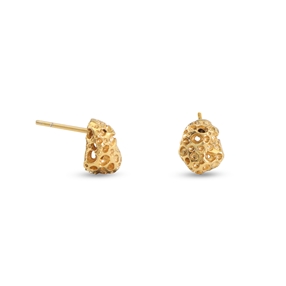 Oh Honey gold plated earrings honeycomb-