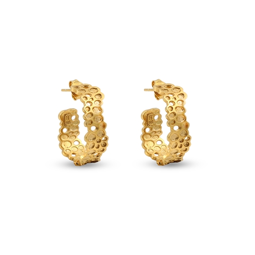 Oh Honey gold plated oval hoops-