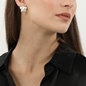 Archaics silver earrings chiton motif-