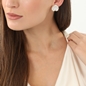 Archaics silver earrings anthemion-