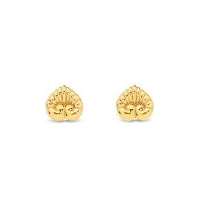 Archaics gold plated earrings anthemion-