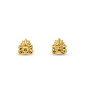 Archaics gold plated earrings palmette-