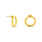 Hoops! Small Circle Gold Plated Earrings-
