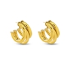 Hoops! Triple Hoop Gold Plated Earrings