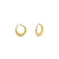 Hoops! small gold plated earrings-
