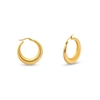 Hoops! medium gold plated earrings