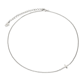 Carma Silver Plated Brass Short Necklace-