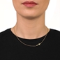 Carma 18k Yellow Gold Plated Brass Short Necklace-