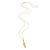 Pleats Bliss 18k Yellow Gold Plated Brass Long Necklace