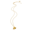 Pleats Bliss 18k Yellow Gold Plated Brass Long Necklace