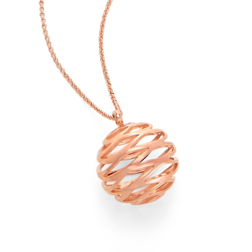 Stylesphere 18k Rose Gold Plated Brass Long Necklace-