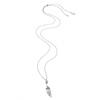 Pleats Bliss silver plated long necklace