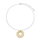 Style DNA Silver 925 18k Yellow Gold Plated Short Necklace-