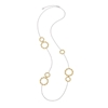 Style DNA Silver 925 18k Yellow Gold Plated Long Necklace