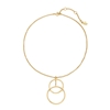 Link Up Silver 925 18k Yellow Gold Plated Κοντό Κολιέ