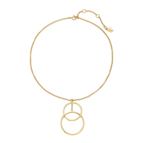 Link Up gold plated short necklace-